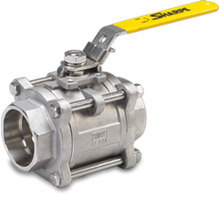 SHARPE SHARPE 53036TE-2 Ball Valve, 316 Stainless Steel, Threaded, Locking Lever
