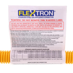 EVERFLOW EVERFLOW FTGC-YC12-18C Yellow Coated Stainless Steel Gas Connector
