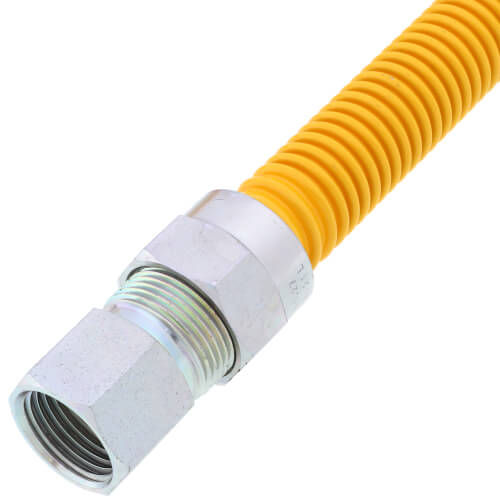 EVERFLOW EVERFLOW FTGC-YC12-18C Yellow Coated Stainless Steel Gas Connector
