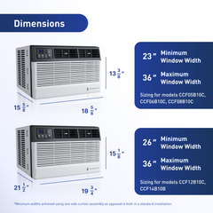 FRIEDRICH Friedrich CEW18B33B Chill Premier Smart Window Air Conditioner with Heat