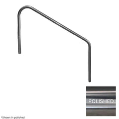 GLOBAL POOL PRODUCTS Global Pool Products GPP-RL-C49-2BNDSR5-SS Classic 2-Bend Stair Rail, Polished