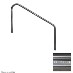 GLOBAL POOL PRODUCTS Global Pool Products GPP-RL-C49-2BNDSR5-SS Classic 2-Bend Stair Rail, Polished