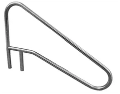 GLOBAL POOL PRODUCTS GLOBAL POOL PRODUCTS GPP-RL-C65-4BND-WB-SV Classic 4 Bend Pool Handrail