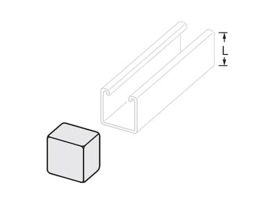 GRAY METAL PRODUCTS Gray Metal Products GEC-16 Spiral End Cap - 16