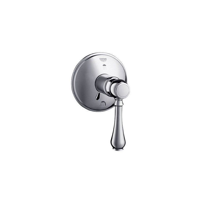 GROHE GROHE 19220AR0 Geneva Three Port Diverter Trim Satin Nickel Polished Brass