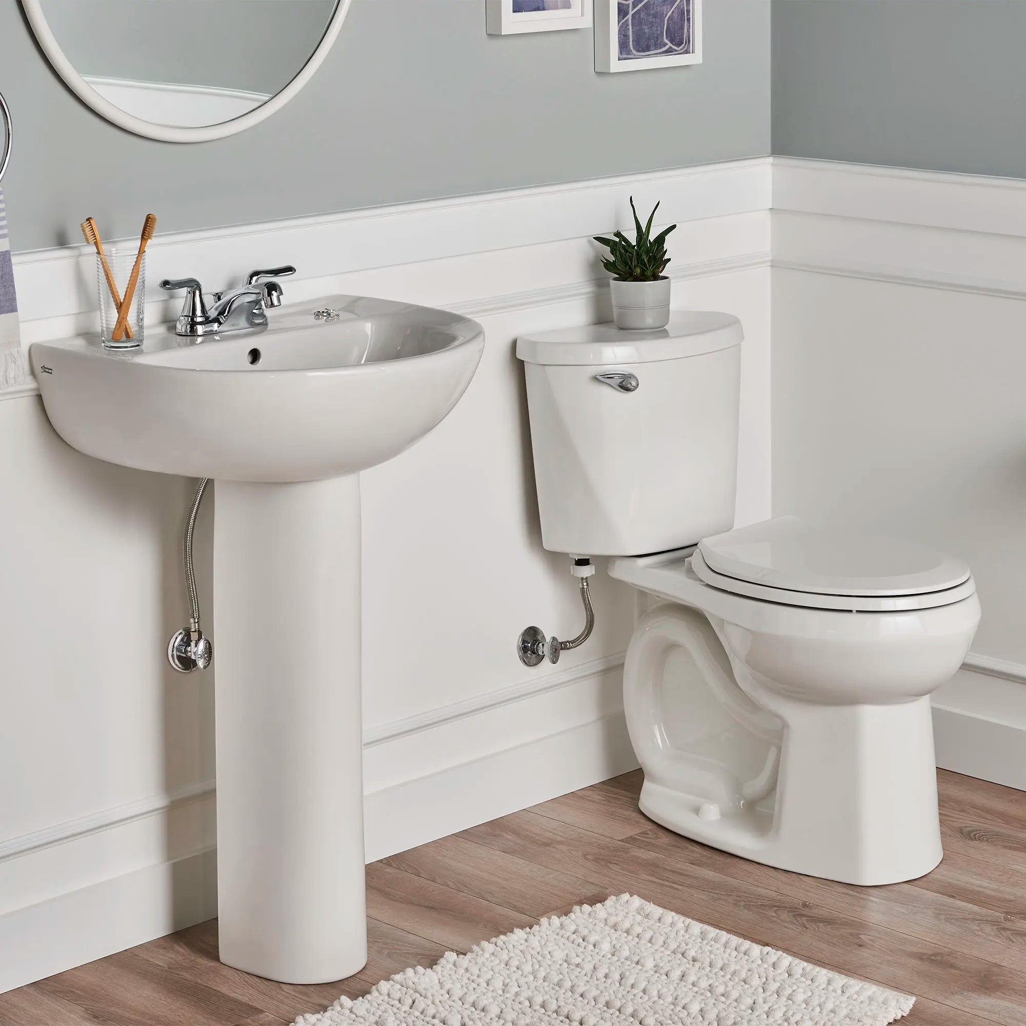AMERICAN STANDARD GROHE 0467400.020 22-Inch Evolution Pedestal Sink