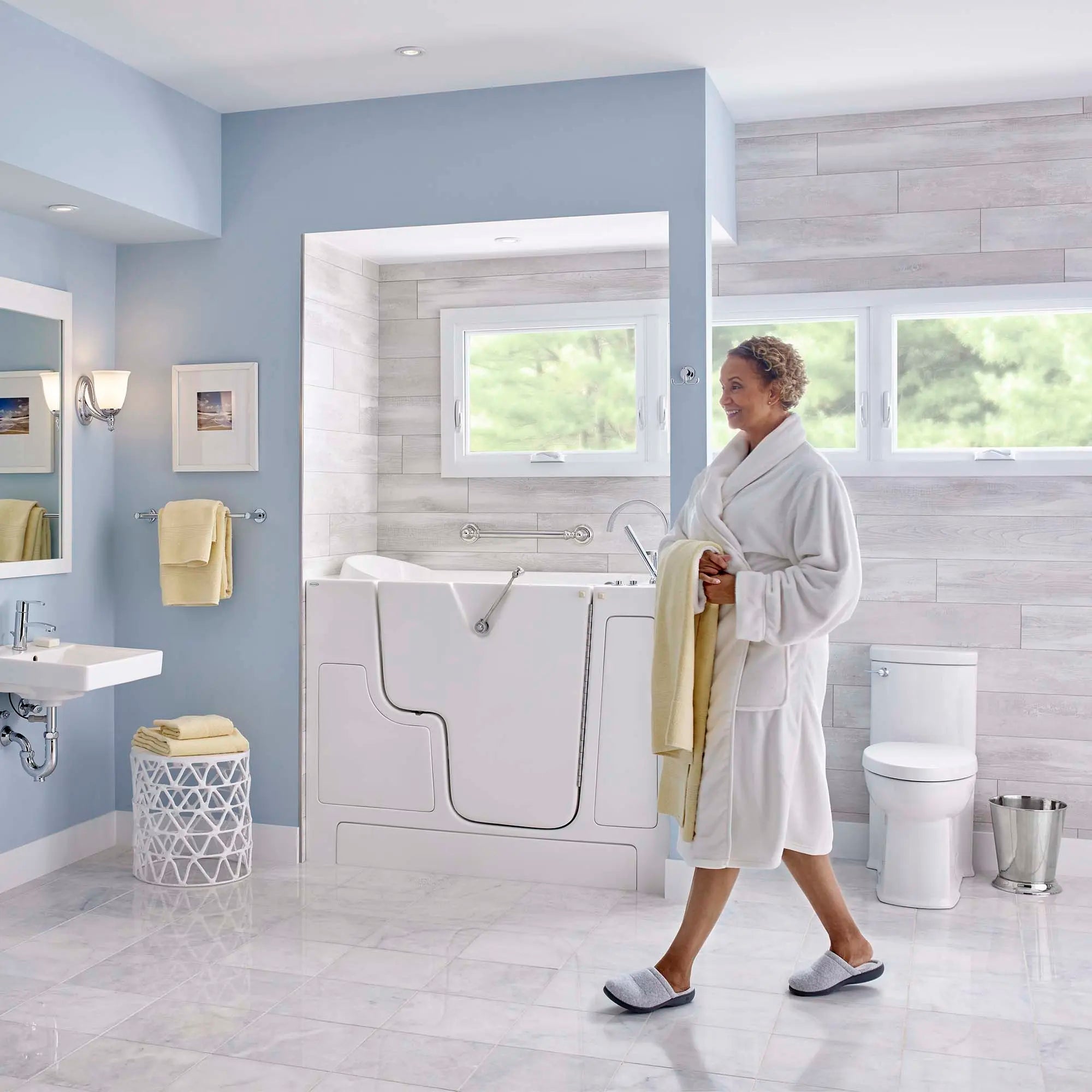 AMERICAN STANDARD GROHE 2891128.222 Two-Piece Dual Flush Right Height Elongated Toilet with Seat