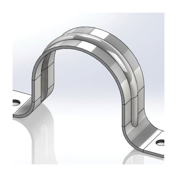 HANGERS HANGERS 231G0400 Pipe Strap 4-Inch Two-Hole