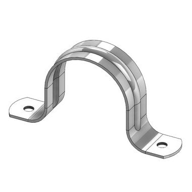 HANGERS HANGERS 231G0400 Pipe Strap 4-Inch Two-Hole
