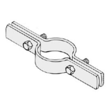 HANGERS Hangers 50G0400 Riser Clamp Standard Electro Galvanized 4 Inch IPS