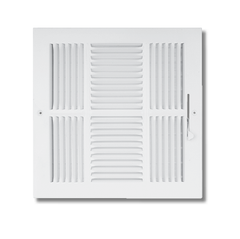 HART & COOLEY HART & COOLEY 6841212 12X12 Ceiling Stamped Face Four Way Register