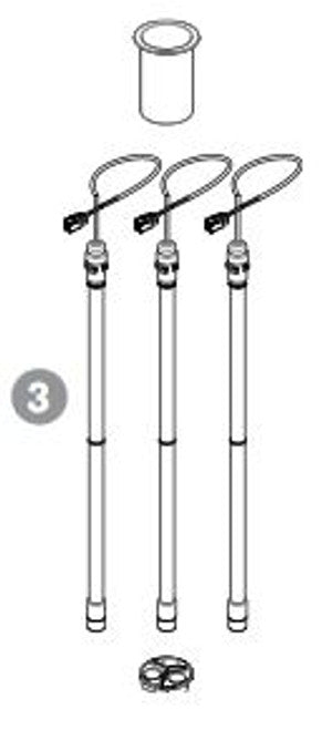 HAYWARD HAYWARD 005422901600 3-Lamp Kit for Ultra UV2 Sanitizer