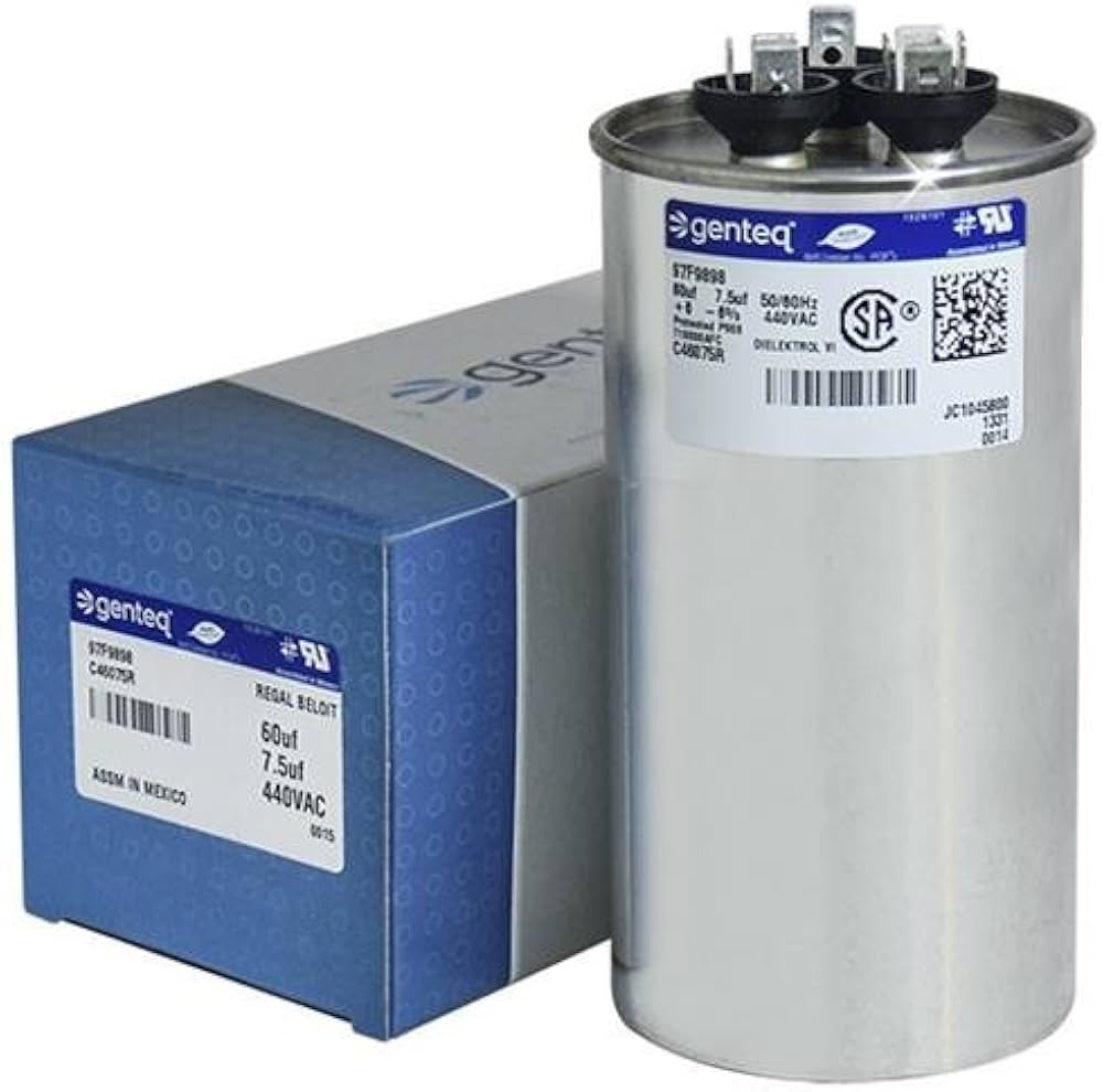 HEATINGVARIOUSMFG-GENERIC HEATINGVARIOUSMFG-GENERIC 60/5MFD-440V Dual Run Capacitor