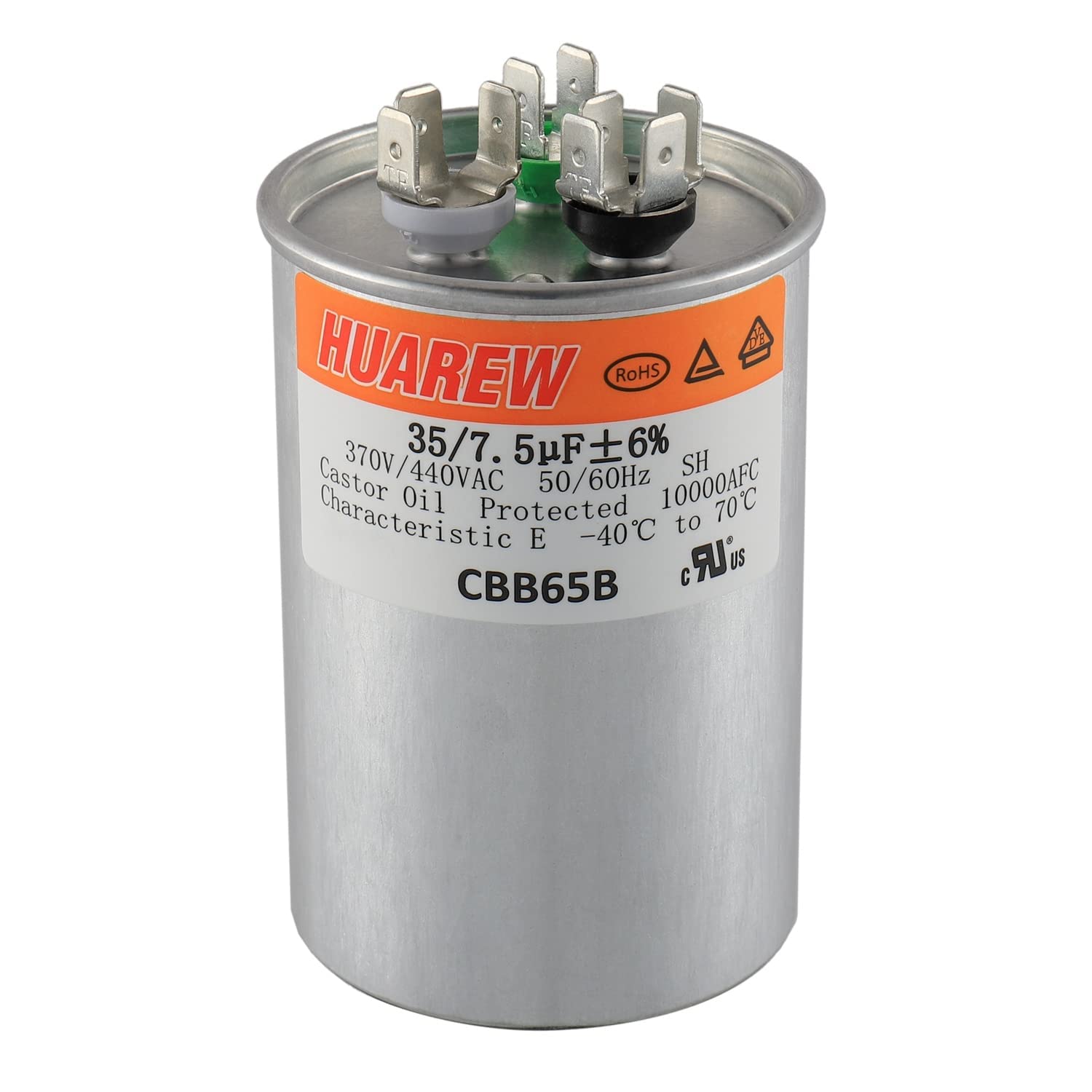 HEATINGVARIOUSMFG-GENERIC HEATINGVARIOUSMFG-GENERIC 7.5MFD-440V Dual Run Capacitor