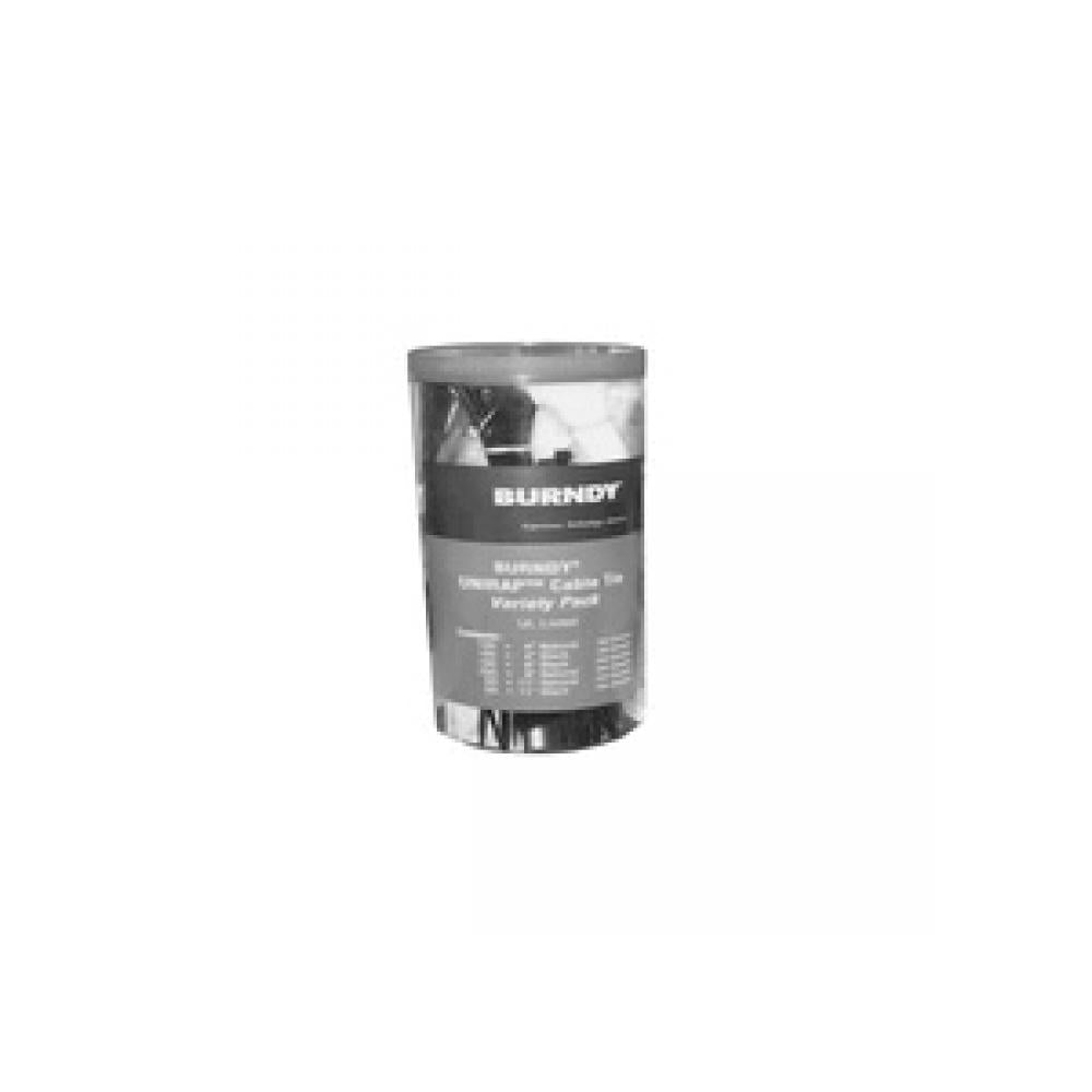 HUBBELL Hubbell CTASST Cable Tie Canister Variety Pack Mixed Natural & Black