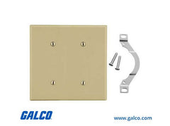 HUBBELL HUBBELL P24I Blank Wallplate 2-Gang Ivory