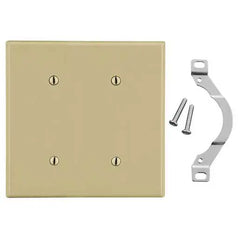 HUBBELL HUBBELL P24I Blank Wallplate 2-Gang Ivory