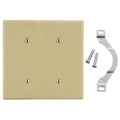 HUBBELL HUBBELL P24I Blank Wallplate 2-Gang Ivory