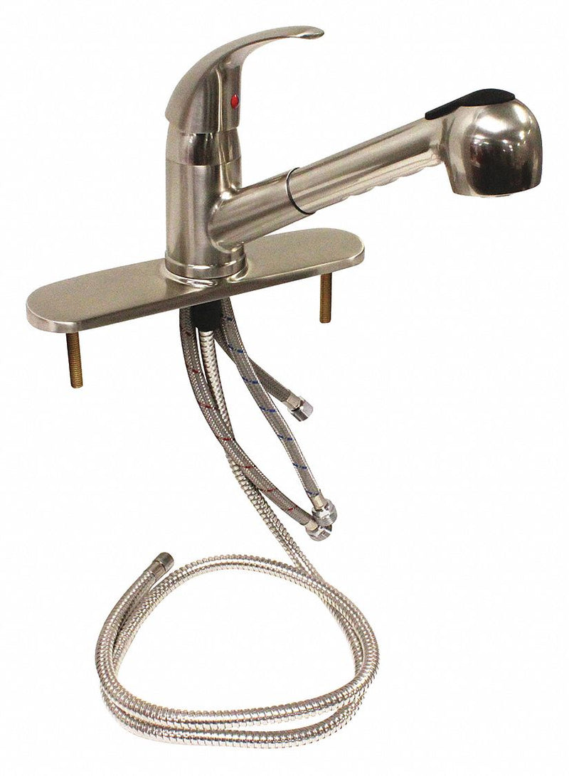KISSLER KISSLER 77-2110 Dominion Brushed Nickel Kitchen Faucet with Pull-Out Sprayer