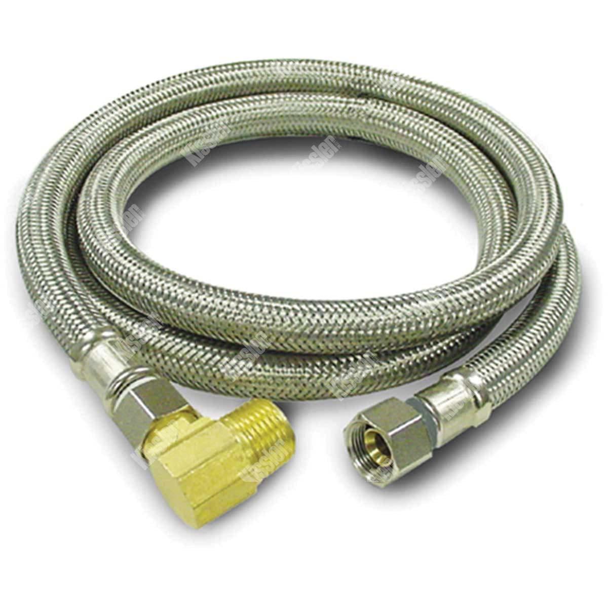 KISSLER KISSLER 88-2060 Stainless Steel Dishwasher Connector 3/8 Compression x 3/8 Compression x 60