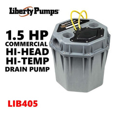 LIBERTY LIBERTY lib405a Liberty Pumps 405/A - 1/2 HP High-Temperature Commercial Sink/Drain Pump System (2) w/ Alarm