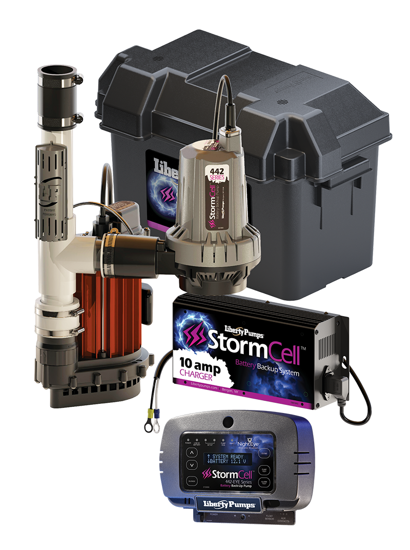 LIBERTY LIBERTY LIBPC45744210A Sump Pump Combo System Primary and Backup