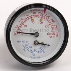 LOCHINVAR LOCHINVAR 100146999 Lochinvar Triometer Gauge 75 PSI