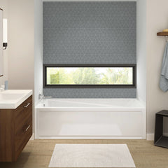 MAAX MAAX 106188-000-001-102 MAAX Exhibit 7242 IFS AFR Acrylic Alcove Left-Hand Drain Bathtub in White