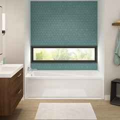MAAX MAAX 106188-000-001-102 MAAX Exhibit 7242 IFS AFR Acrylic Alcove Left-Hand Drain Bathtub in White