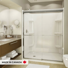 MAAX MAAX 105706-000-001-001 6032 Acrylic Alcove Shower Base with Left-Hand Drain