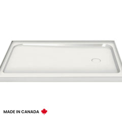 MAAX MAAX 105706-000-001-001 6032 Acrylic Alcove Shower Base with Left-Hand Drain