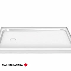 MAAX MAAX 105706-000-001-001 6032 Acrylic Alcove Shower Base with Left-Hand Drain