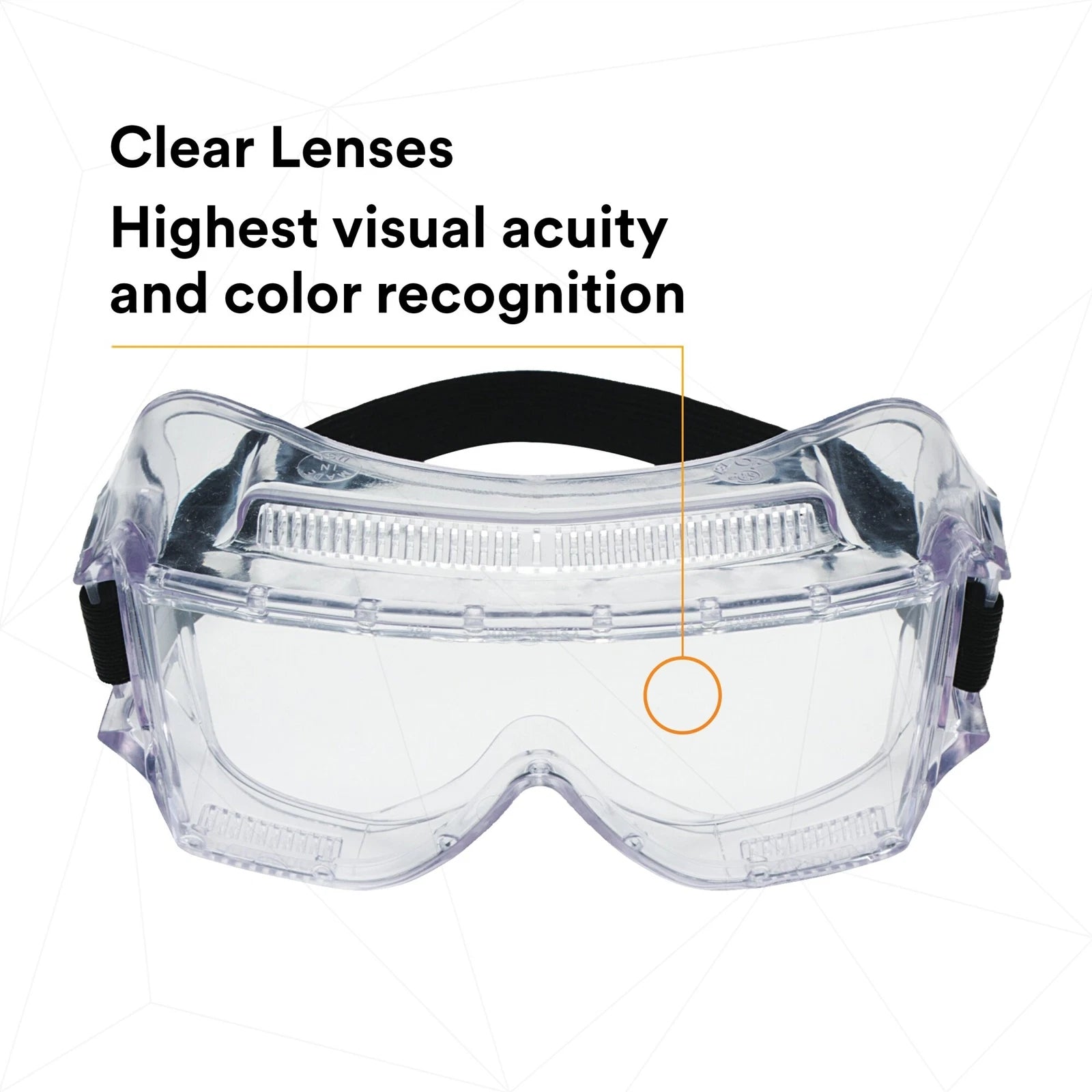 3M 3M 40301-00000-10 3M Centurion Safety Impact Goggle 452AF Clear Anti-Fog Lens