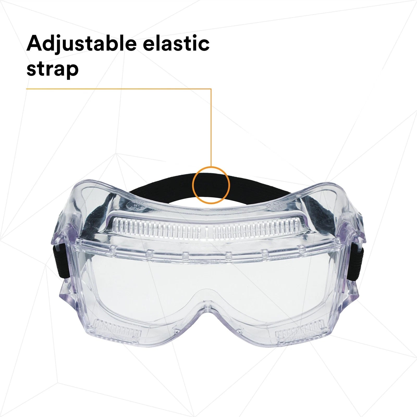 3M 3M 40301-00000-10 3M Centurion Safety Impact Goggle 452AF Clear Anti-Fog Lens