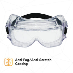 3M 3M 40301-00000-10 3M Centurion Safety Impact Goggle 452AF Clear Anti-Fog Lens