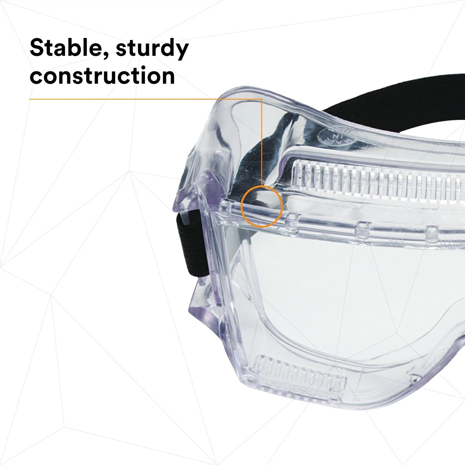 3M 3M 40301-00000-10 3M Centurion Safety Impact Goggle 452AF Clear Anti-Fog Lens