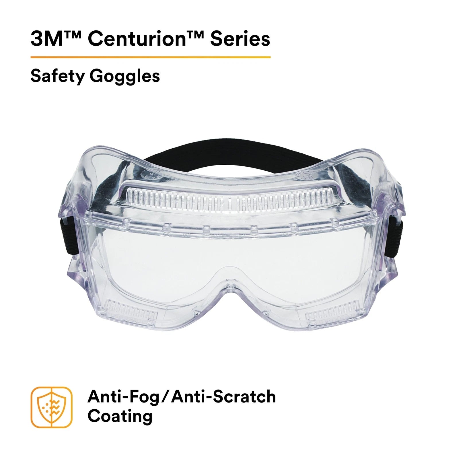 3M 3M 40301-00000-10 3M Centurion Safety Impact Goggle 452AF Clear Anti-Fog Lens