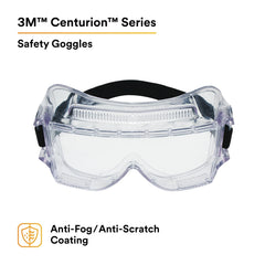 3M 3M 40301-00000-10 3M Centurion Safety Impact Goggle 452AF Clear Anti-Fog Lens