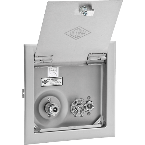 ACORN Acorn 8151-SSLF Single Temperature Hose Box with Door and Vacuum Breaker