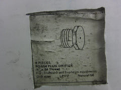ANDERSON ANDERSON PO554 Flat Tip Plug Orifice - LP