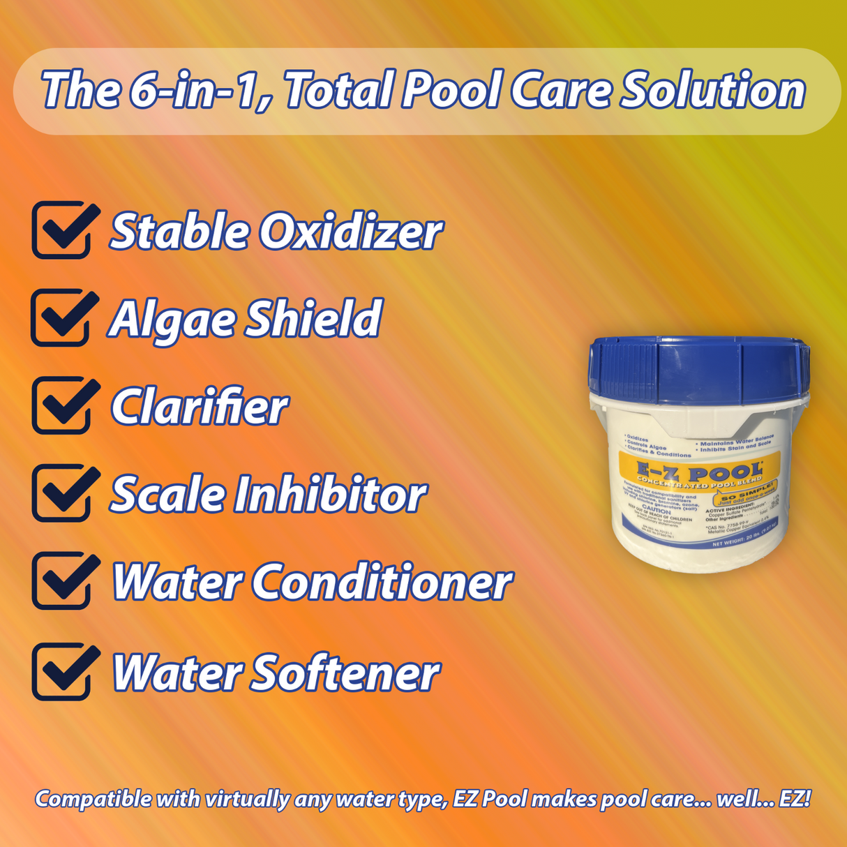 API API EZP05 API E-Z Pool All-in-One Pool Care Solution