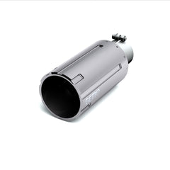APPROVED Approved B00275 Round Clamp-On Chrome Billet Exhaust Tip