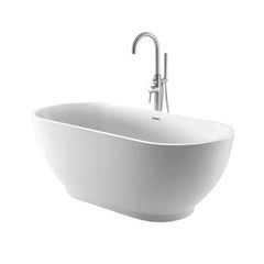 BARCLAY Barclay ATSOVN67FIG-MB Radcliff 67-Inch Acrylic Freestanding Soaking Bathtub