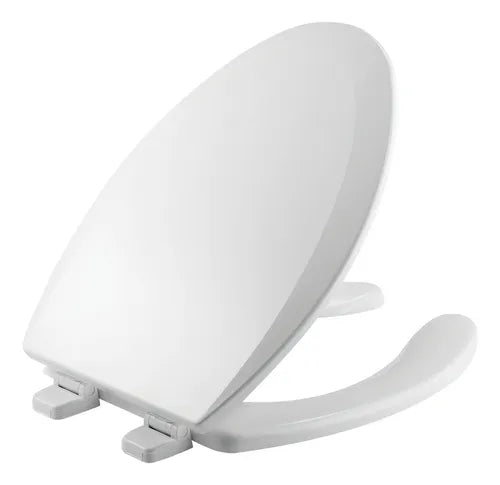 BEMIS BEMIS 7B1550TTT000 Elongated Open Front Toilet Seat in White