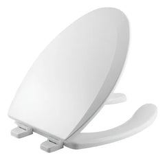 BEMIS BEMIS 7B1550TTT000 Elongated Open Front Toilet Seat in White