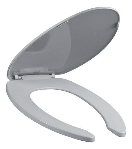 BEMIS BEMIS 7B1550TTT000 Elongated Open Front Toilet Seat in White