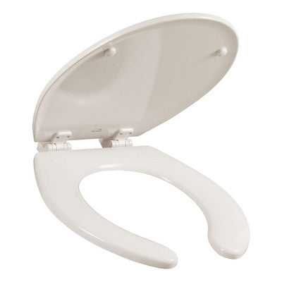 BEMIS BEMIS 7B1550TTT000 Elongated Open Front Toilet Seat in White