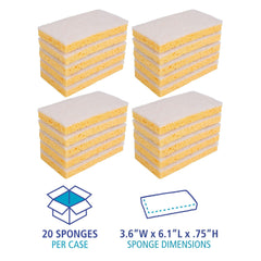 BOARDWALK Boardwalk BWK163-20 Light Duty Scrubbing Sponge