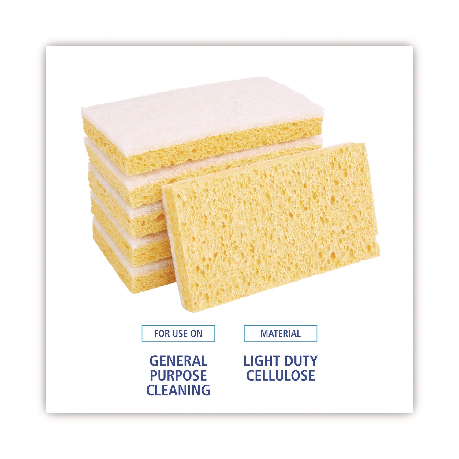 BOARDWALK Boardwalk BWK163-20 Light Duty Scrubbing Sponge