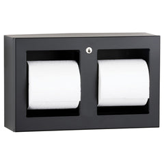 BOBRICK Bobrick 3588.MBLK Surface-Mounted Multi-Roll Toilet Tissue Dispenser Matte Black
